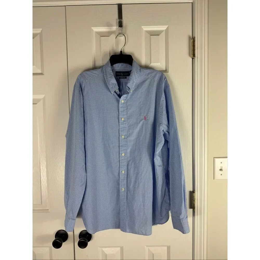 Ralph Lauren Men’s Classic Button Up Shirt Size XL